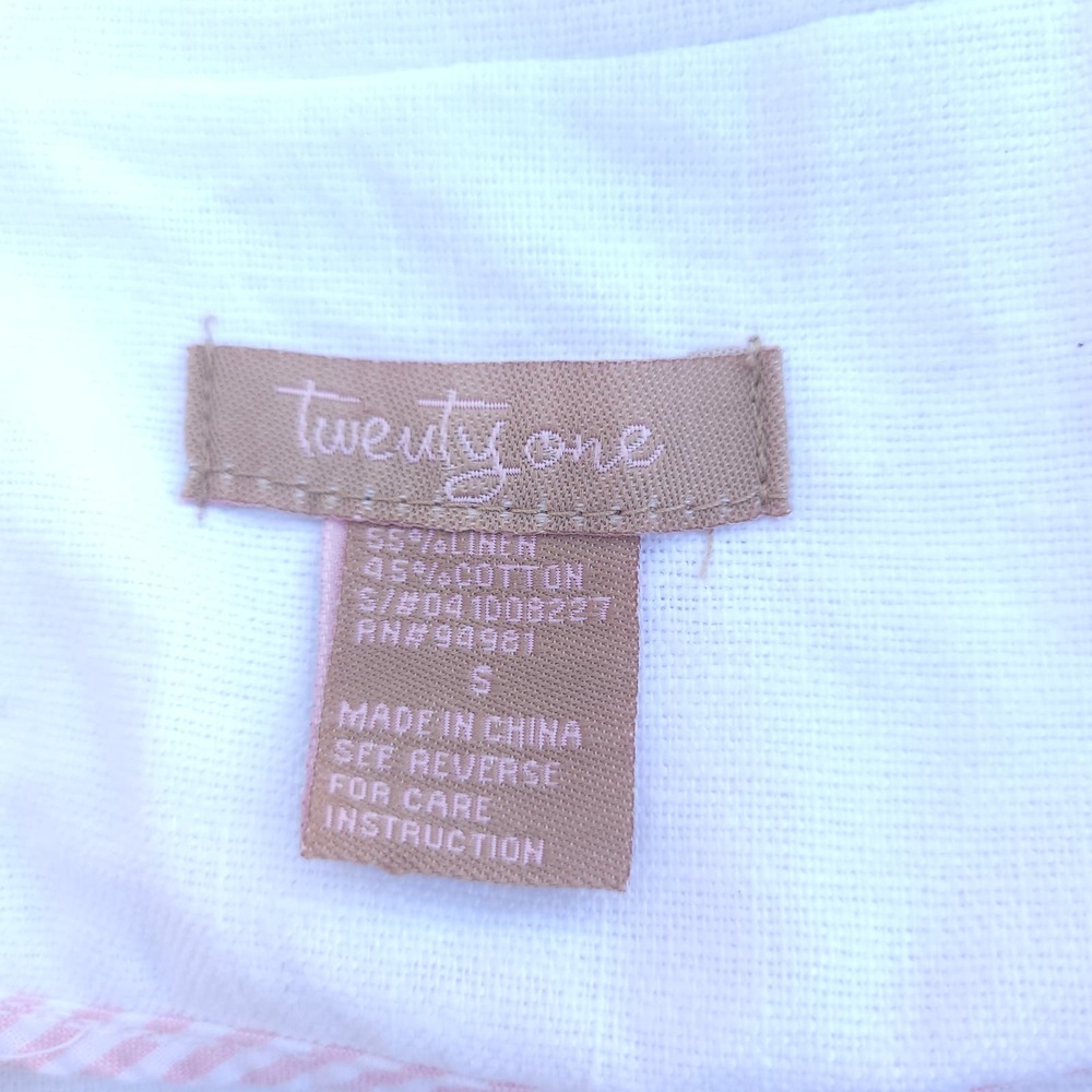 Twenty One Cotton & Linen Quarter Sleeve Jacket - Picture 6 of 8